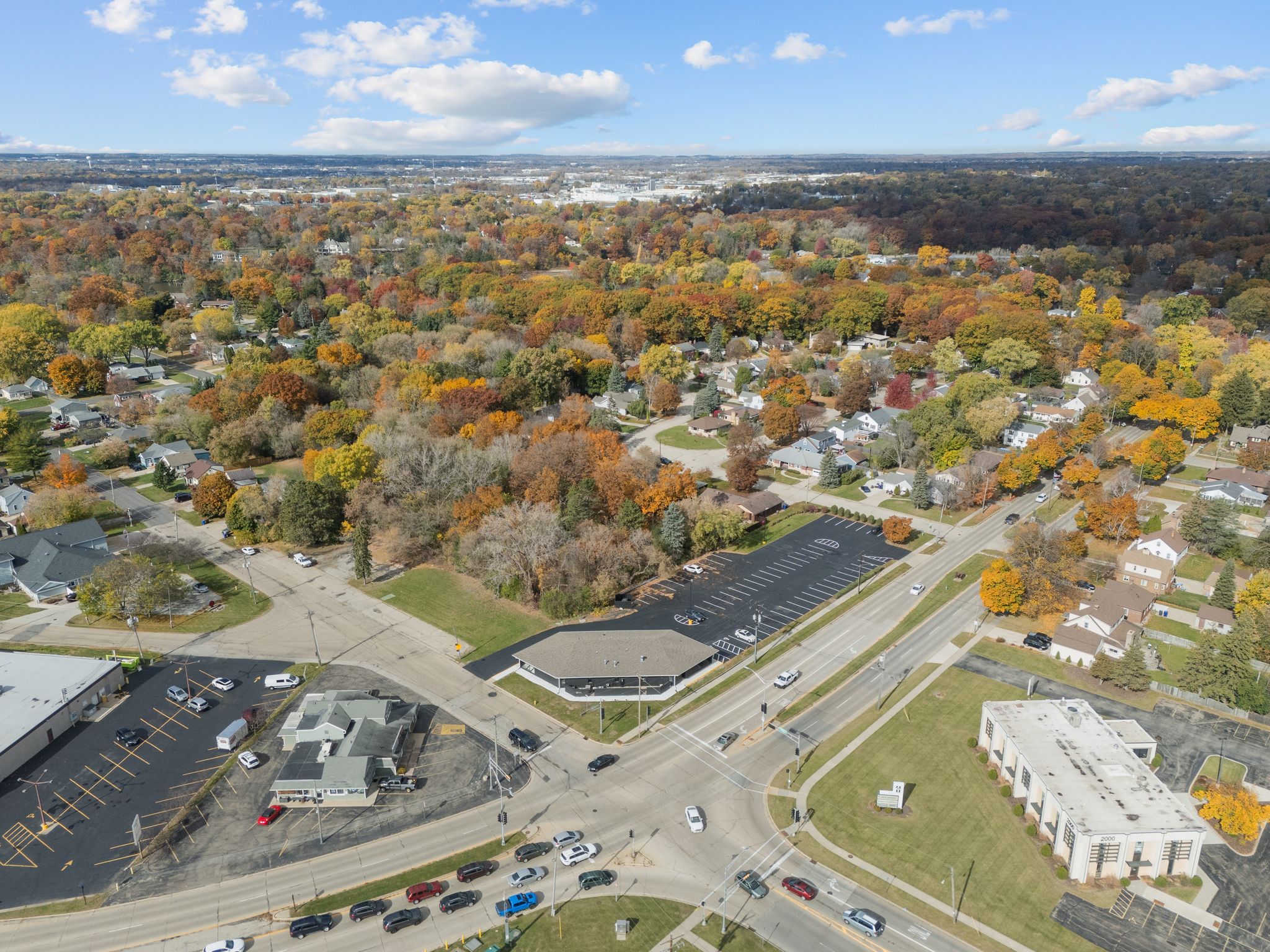 Appleton office zoomed out arial