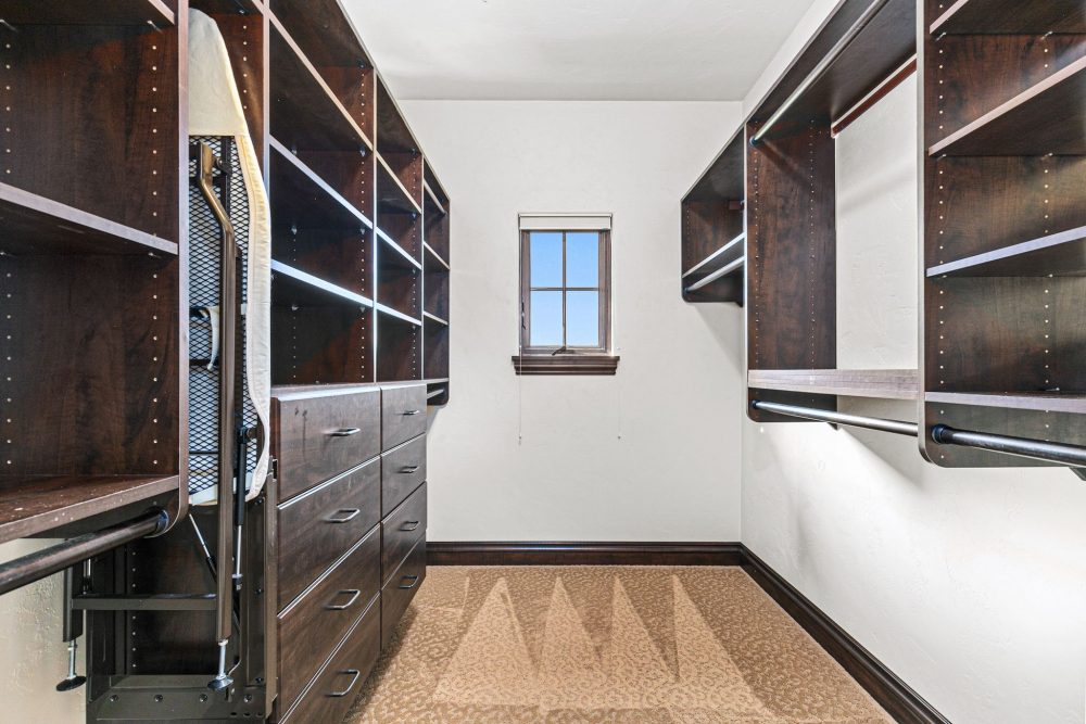 Primary closet in luxury equestrian estate, Appleton WI