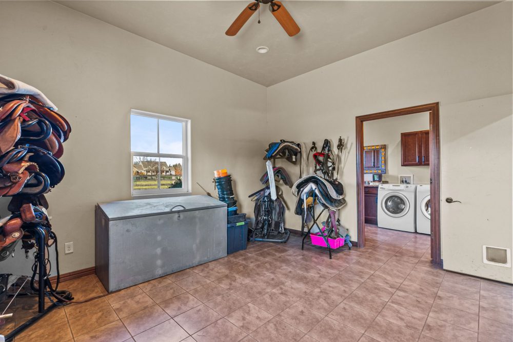 Equestrian barn heated tack room Appleton WI estate