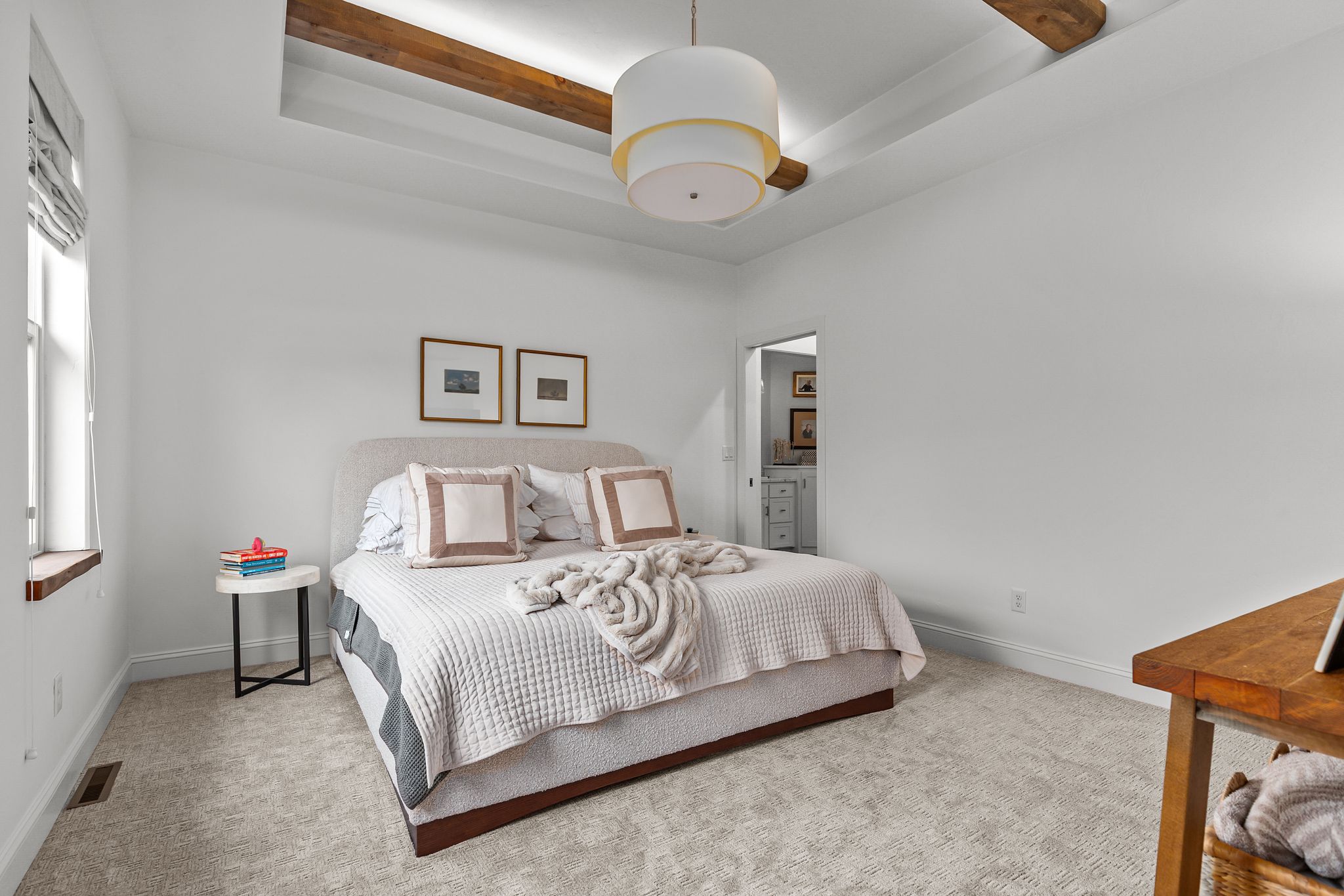 Main-level primary bedroom at W6681 Charleen Ln in Greenville, WI