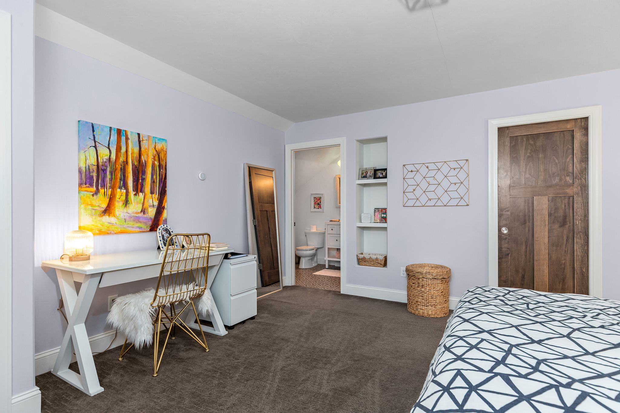 Upper-level primary bedroom at W6681 Charleen Ln in Greenville, WI