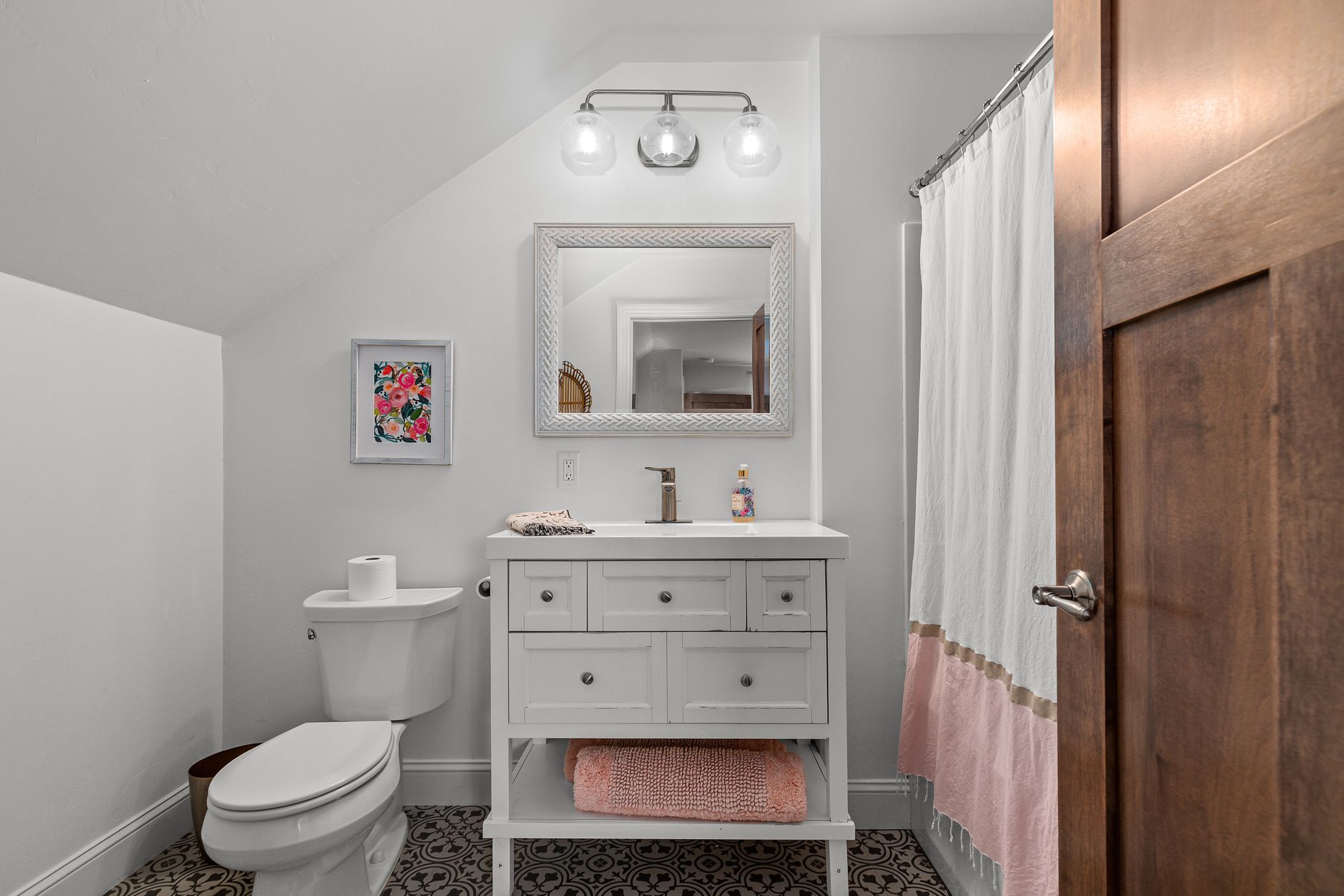 Bathroom for the upper-level suite at W6681 Charleen Ln in Greenville, WI